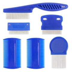 6 Packs Lice Combs Double Sided Flea Comb Remover for Removal Nits Louse Eggs