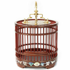 Hand Crafts Red Sandalwood Cage Grasshopper Insect Cricket Cage Container Gifts