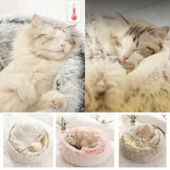 Pet Cat Dog Bed Cushion Cave Nest Sleeping Mat Soft Warm Plush Puppy Nest