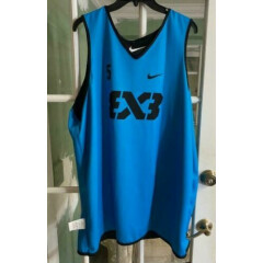 Nike FIBA Team 3x3 Reversible AR0651-012 Basketball Jersey Blue Size XXL-TALL #5