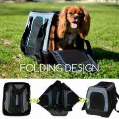 Pop Up PET CARRIER Dog Carrying Crate Cat Travel Bag with Reinforced EVA bottom