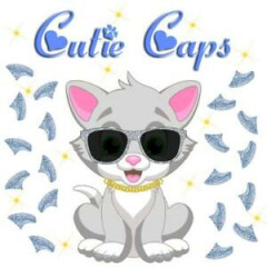 Cutie Caps 40 pack Sterling Silver Glitter Soft Nail Guard for Cat Paws / Claws