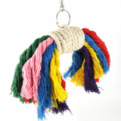 1pc Chewing Toy Practical Cotton Rope Colorful Durable Pet Toy for Pets Birds