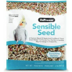 ZuPreem Sensible Seed Enriching Variety for Medium Birds 2 lbs (907 g)