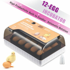 Egg Incubator with Automatic Egg Turning and Humidity Control Temp Control More