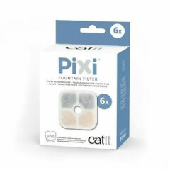 Catit PIXI Fountain Filter Cartridges Refills Replacements - 6 pack