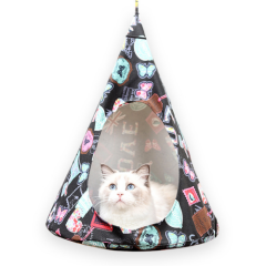 Removable pet hanging house cat cone hammock light washable puppy hammock