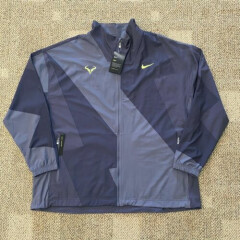 Nike Court Rafa Nadal Full Zip Tennis Jacket Thunder Grey Mens Size 2XL AJ8257