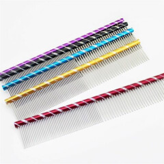 Pet Grooming Comb Unique Diamond Cut Handle 4 Colors Available (Some Limited)