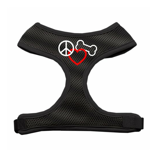 Peace, Love, Bone Design Soft Mesh Harnesses image {2}