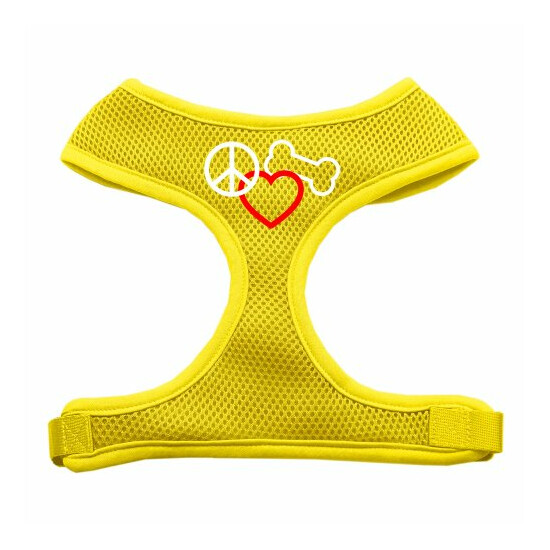 Peace, Love, Bone Design Soft Mesh Harnesses image {3}