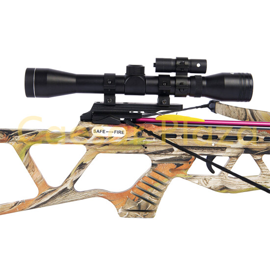 180 lb Black / Camouflage Camo Hunting Crossbow Bow +4x20 Scope +7 Arrows 150 80 image {7}