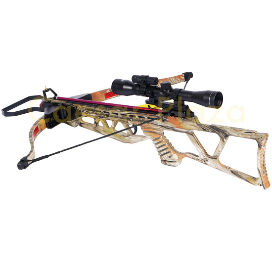 180 lb Black / Camouflage Camo Hunting Crossbow Bow +4x20 Scope +7 Arrows 150 80 image {6}