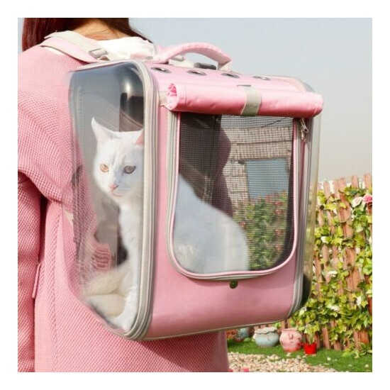 Mochila de Hombro Transpirable para Gato o Mascota Bolsa Porta Animales de Viaje image {1}