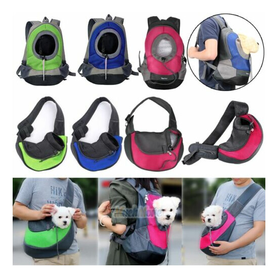 Pet Dog Cat Puppy Carrier Comfort Travel Tote Shoulder Bag Sling Backpack S/L US image {1}
