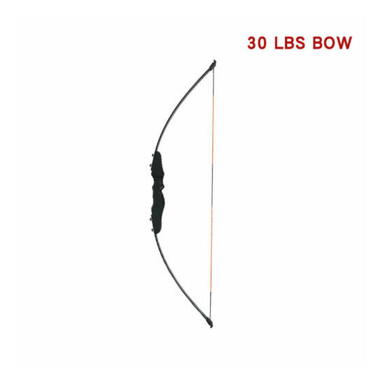 Beginner Archery Long Bow 30 lbs With Arrows Target Shooting Range Hobby Archer  Thumb {13}