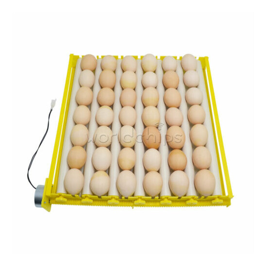 42 Egg 360 Degree Automatic Rotary Egg Turner Roller Tray Hatching Egg Incubator image {1}