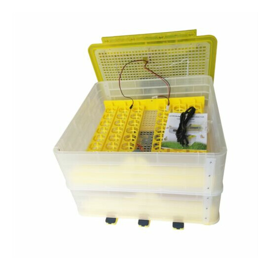 Digital 110V 96 Eggs Incubator Automatic Turning Hatcher Machine Chick Duck Bird image {1}