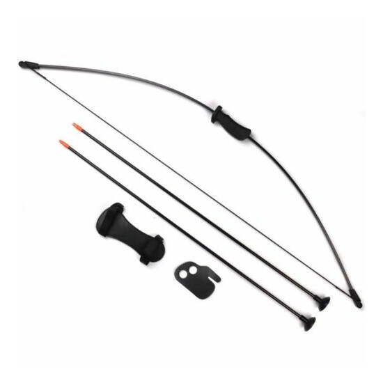 For 5-14 Years Kids Bow Archery Practise With Arm Protector &2X 27" Sucker Arrow image {1}