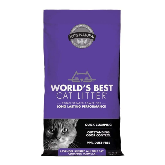 World'S Best Cat Litter Extra Strength Lavender 7 Lbs image {1}