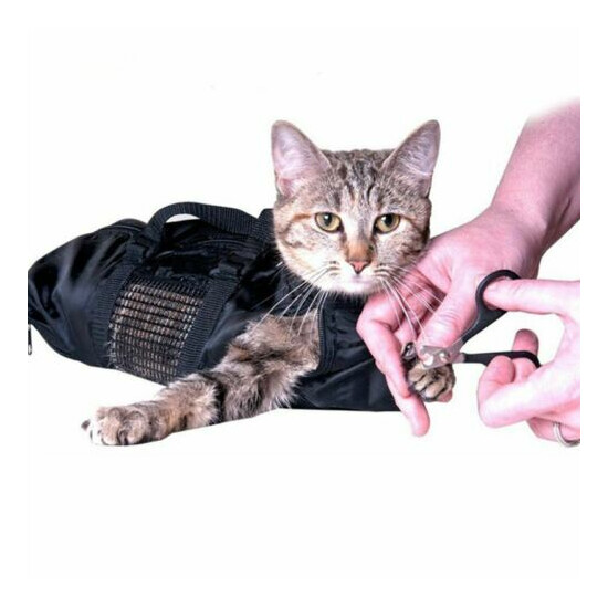 Pet Supply Cat Grooming Bag - Cat Restraint Bag, Cat Grooming Accessory N6E4 image {2}
