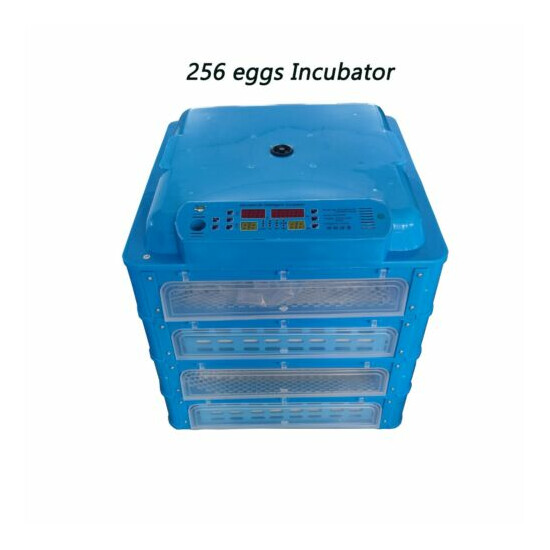 256 Eggs 110V Incubator Automatic Turner Hatcher Chicken Temperature Control image {1}
