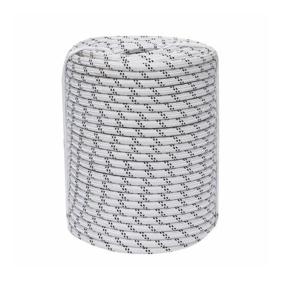 5/8" Double Braid Polyester Rope Nylon Pulling Rope 8200LBS Load Sailing Rope image {20}