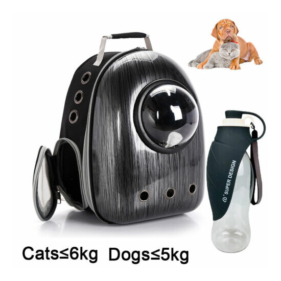 Pet Carrier Backpack for Cat Small Dog Travel Hiking Airline Approved Breathable image {1}