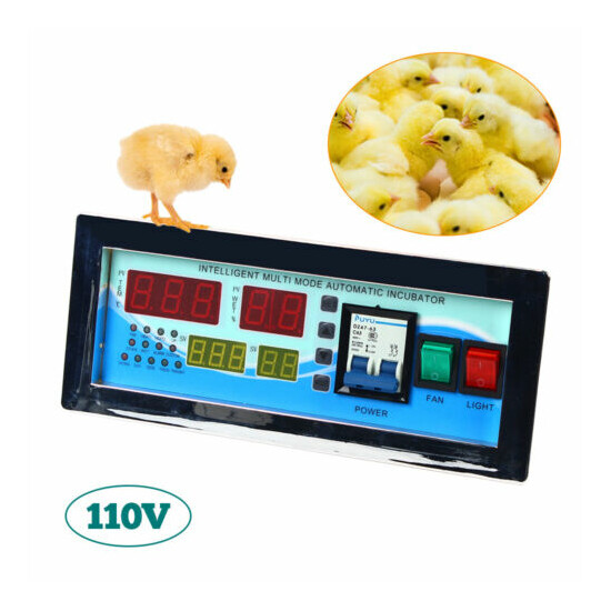Automatic Digital Incubator Temperature Humidity Controller Thermostat XM-18E image {1}
