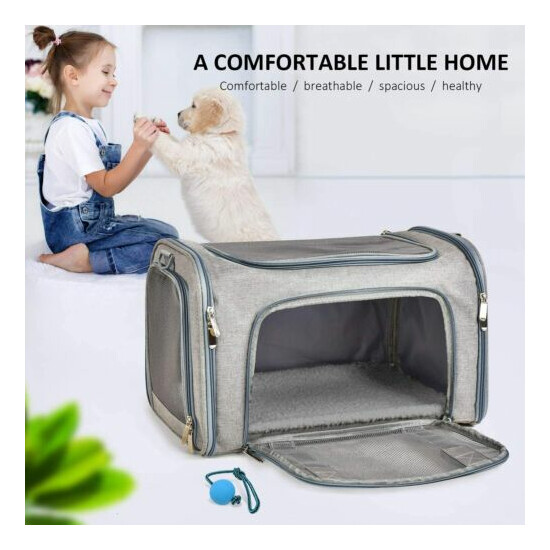 Soft-Sided Collapsible Pet Travel Carrier for Dog Puppy,Cats,Travel Bag image {2}