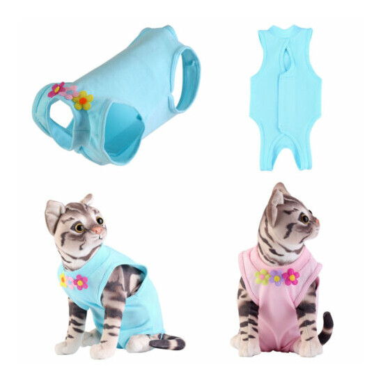 Dog Cat Surgery Recovery Suit for Pets Abdominal Wounds Protector Vest Clothes image {1}