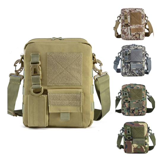 Sports Mens Chest Bag Sports Phone Assault Pack Hiking Camping Storage Bag Nylon image {1}
