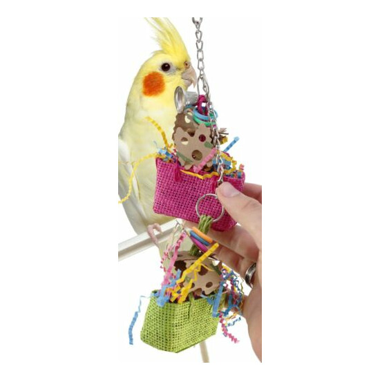 1068 Duo Swiss Bag Bird Toy Parrot cage toys cages cockatiel parakeet budgie image {1}