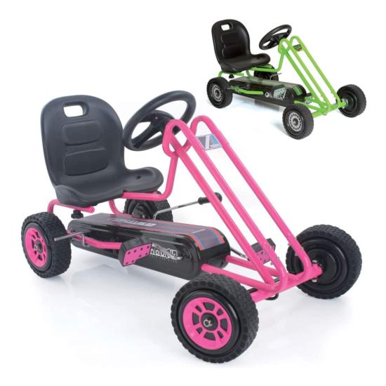 Hauck Lightning Go Kart Pedal Car Ride On Toys w Ergonomic Adjustable Seat Gift image {1}
