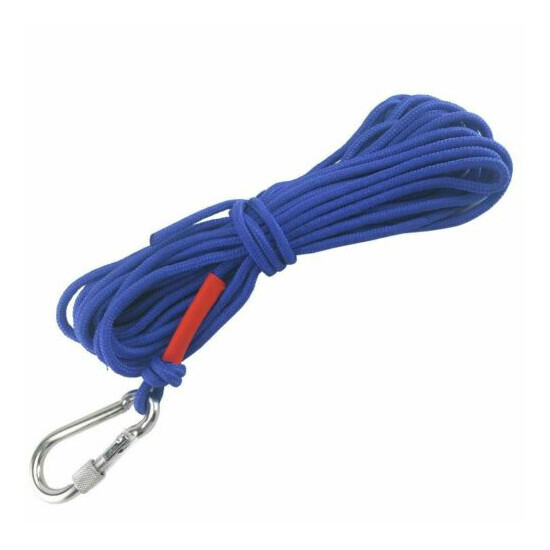 Nylon Rope With Carabiner For Magnet Fishing & Outdoor Climbing 33 65 Ft Long US Thumb {7}