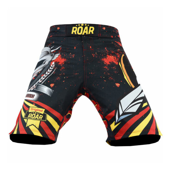 ROAR Mma Shorts Grappling Fight Kick Boxing Muay Thai Men Fight Training Shorts image {12}