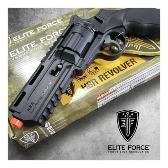 Elite Force H8R Gen2 BB Revolver Airsoft Gun with C02 and 1000ct BBs Bundle Thumb {6}
