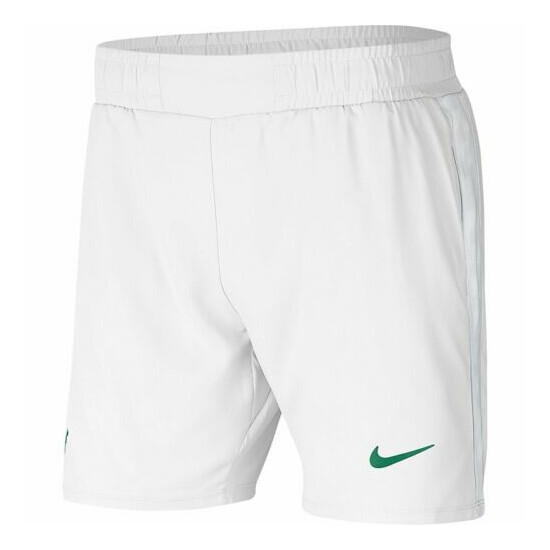 Mens 2XL XXL Nike Court RAFA Tennis Athletic Shorts Rafael Nadal White Green image {1}
