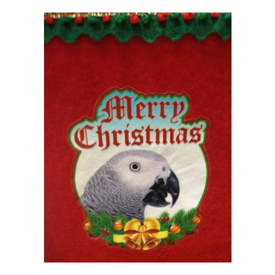 Congo African Grey Parrot Exotic Bird Holiday Christmas Stockings image {3}