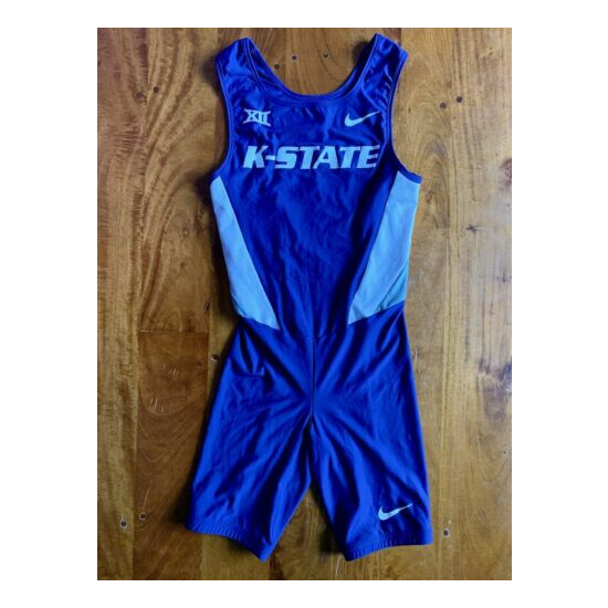 NEW RARE men's NIKE Kansas State Wildcats tracksuit skinsuit | small  image {6}