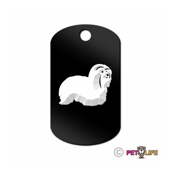 Coton de Tulear Engraved Keychain GI Tag dog cotie Many Colors image {1}