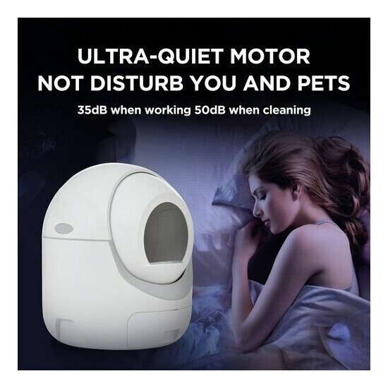 Self Cleaning Automatic Cat Litter Box With App Control & Wifi Capable image {4}