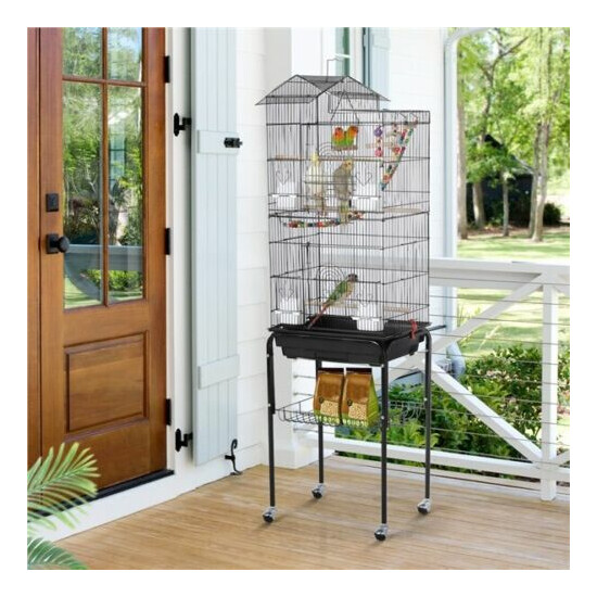 Large Flight Cockatiel Conure Parakeet Bird Cage (39" Bird Cage Without Stand) image {3}