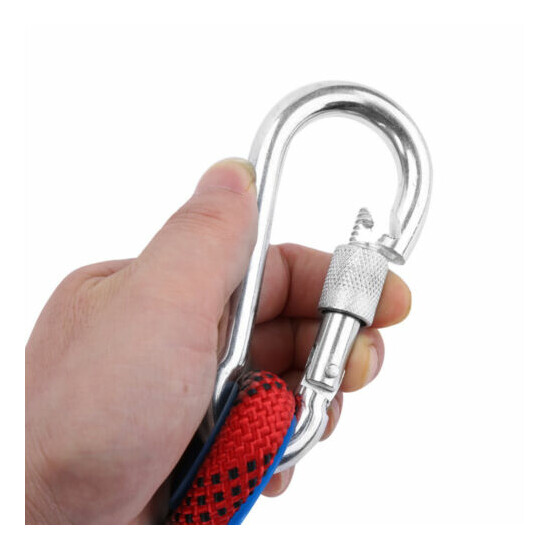 12MM Safety Climbing Rappelling Rope Outdoor Mountaineering Cord Rescue Gear USA image {3}