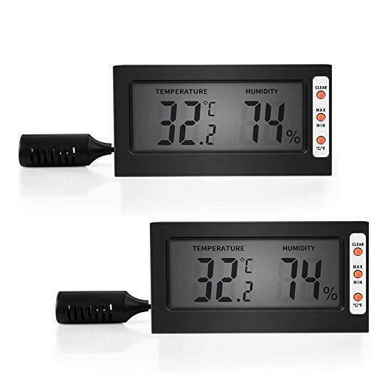 Simple Deluxe Digital Thermometer and Hygrometer with Humidity Probe for Egg image {1}