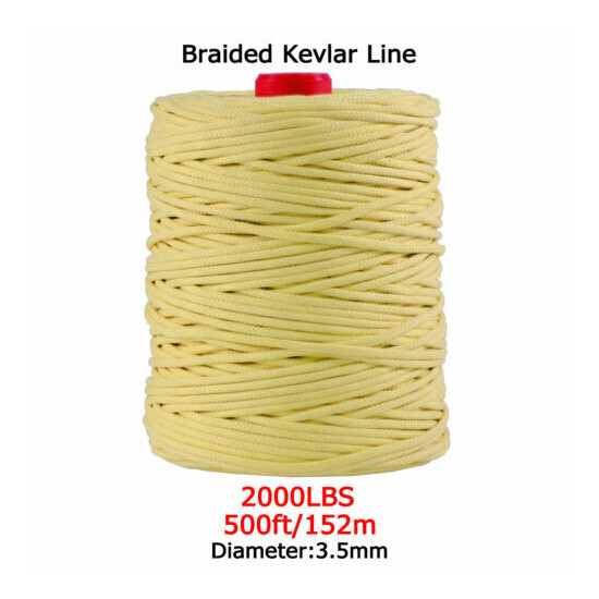 Kevlar Line Rope Braided 40-2000lbs Camping Fishing Assist Cord Made with Kevlar Thumb {32}