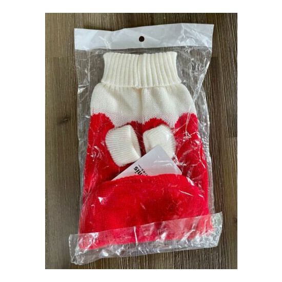 Arthemis Clothing Sweater -- Heart Cat Dog Pet Sweater in Red (Medium) image {4}