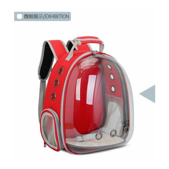 Pet Bag Breathable Carry Dog Bag Portable Transparent Pet Backpack Cat Rusksack image {4}