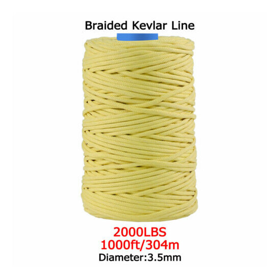 Kevlar Line Rope Braided 40-2000lbs Camping Fishing Assist Cord Made with Kevlar Thumb {33}