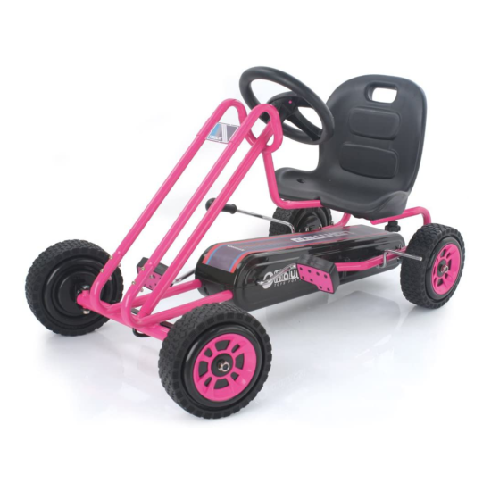 Hauck Lightning Go Kart Pedal Car Ride On Toys w Ergonomic Adjustable Seat Gift Thumb {5}